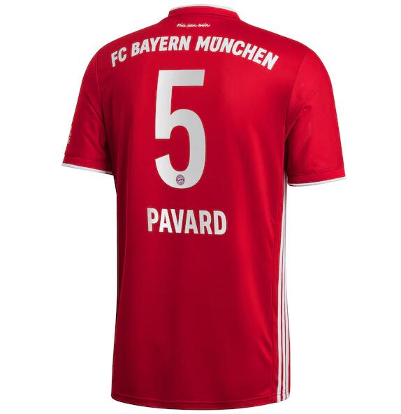 Bayern Munich Home Kit Soccer Jersey Pavard 5 2020/21